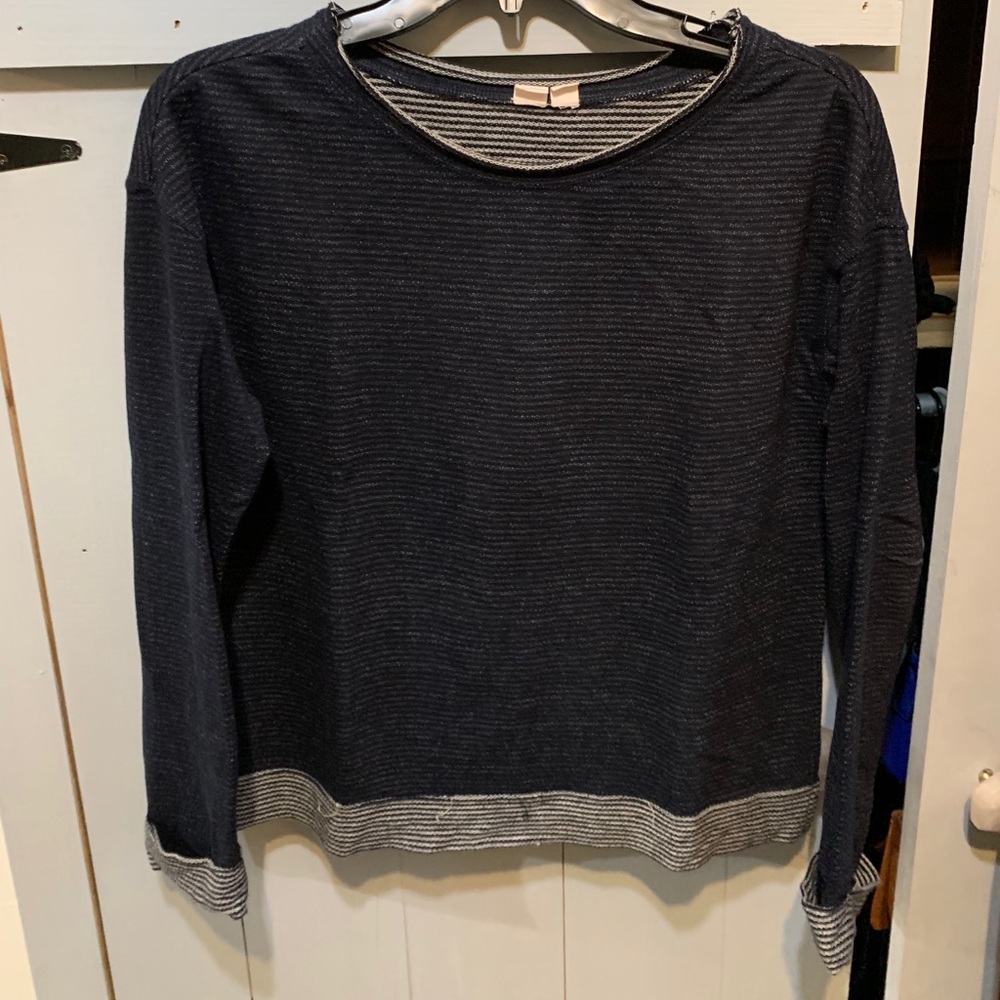 Melrose and Market Striped sweatershirt